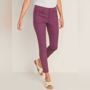 Women's Old Navy Purple Pixie Chino Ankle Pants Size 0